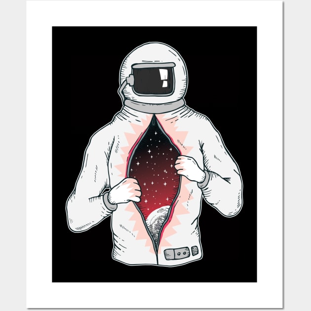 Space Astronaut Wall Art by soondoock